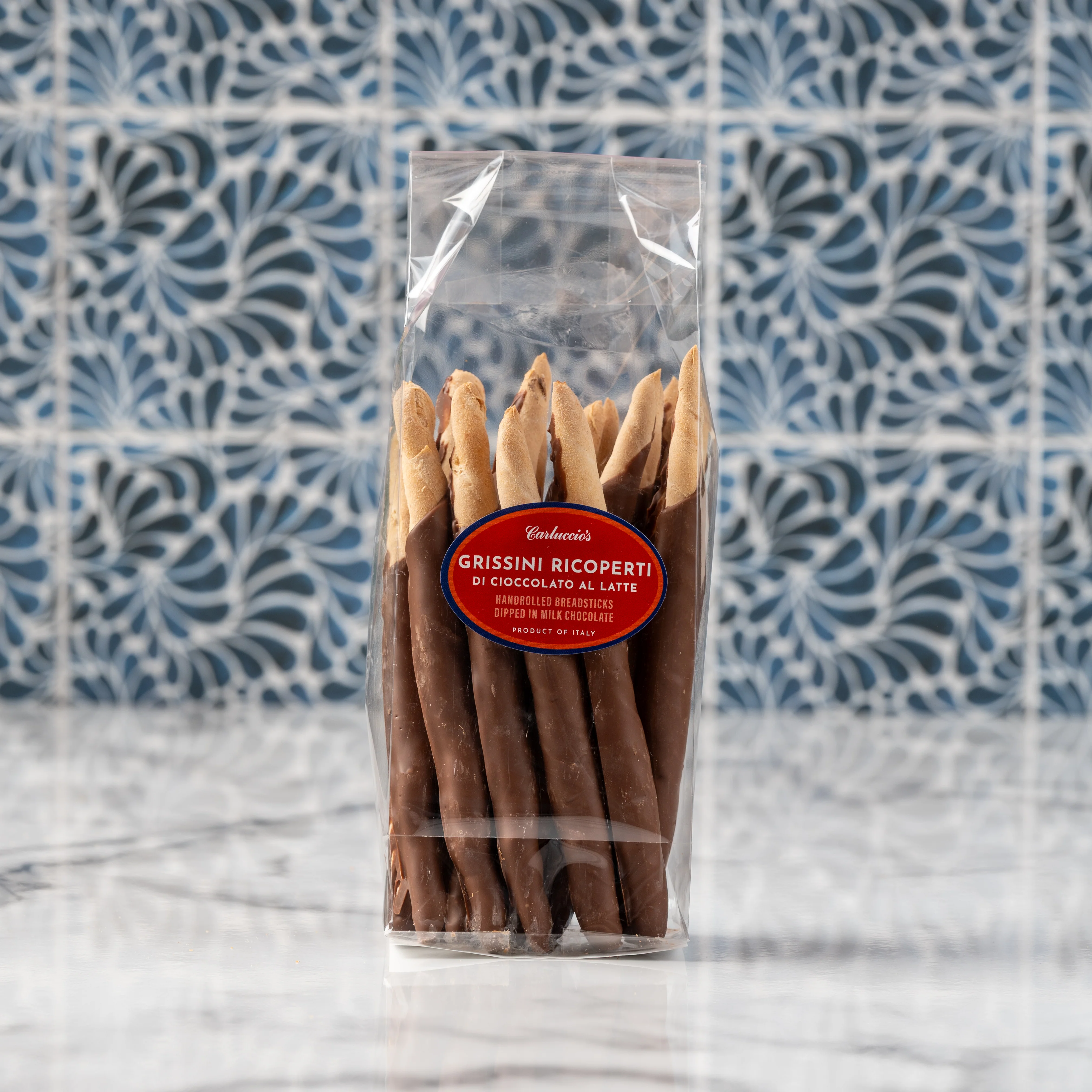 Grissini Ricoperti di Cioccolato al Latte - Handrolled Breadsticks Dipped in Milk Chocolate, 180g - Image 4